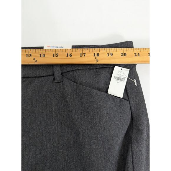 Old Navy Pixie Flare Womens Gray Flare Dress Pants Size 20 Office Career Stretch - Picture 7 of 10